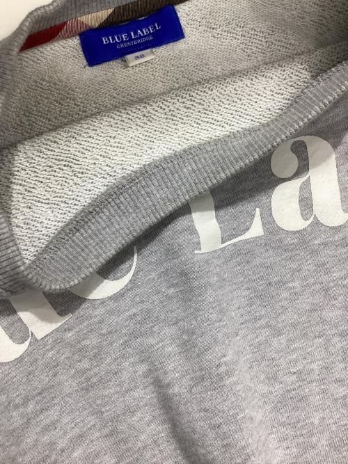 BLUE LABEL CRESTBRIDGE（ブルーレーベルクレストブリッジ）BLUE LABEL CRESTBRIDGE (ブルーレーベルクレストブリッジ) スウェット グレー サイズ:Mの古着・服飾アイテム