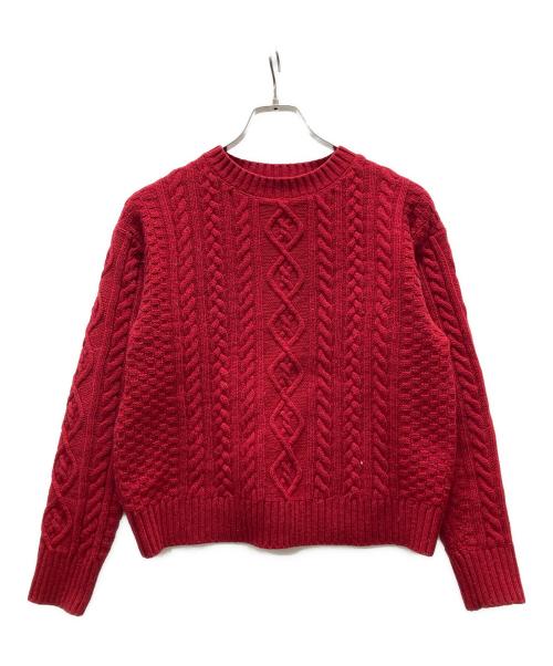 MACKINTOSH PHILOSOPHY（マッキントッシュ フィロソフィー）MACKINTOSH PHILOSOPHY (マッキントッシュ フィロソフィー) ニット レッド サイズ:36の古着・服飾アイテム
