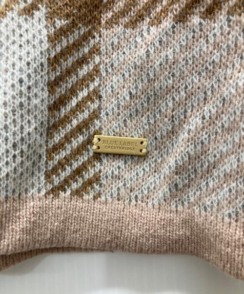 BLUE LABEL CRESTBRIDGE（ブルーレーベルクレストブリッジ）BLUE LABEL CRESTBRIDGE (ブルーレーベルクレストブリッジ) ニット ベージュ サイズ:38の古着・服飾アイテム