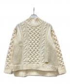 BLUE LABEL CRESTBRIDGEブルーレーベルクレストブリッジ）の古着「ハイネックニット」｜ホワイト