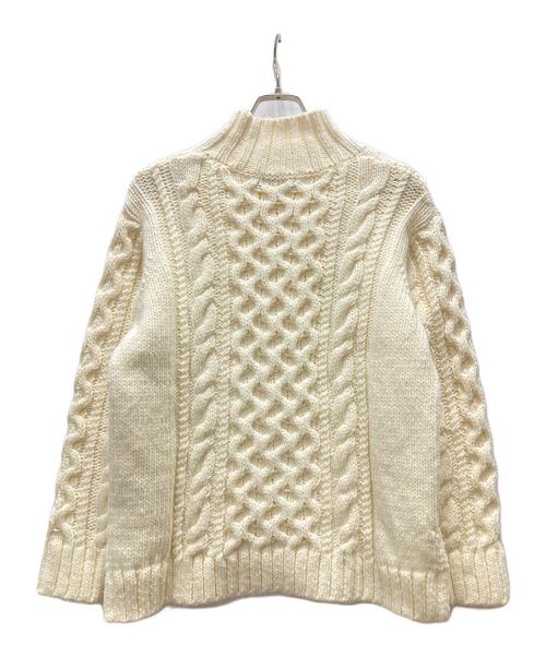 BLUE LABEL CRESTBRIDGE（ブルーレーベルクレストブリッジ）BLUE LABEL CRESTBRIDGE (ブルーレーベルクレストブリッジ) ハイネックニット ホワイト サイズ:38の古着・服飾アイテム