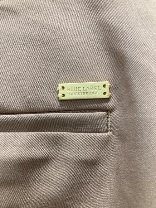 BLUE LABEL CRESTBRIDGE（ブルーレーベルクレストブリッジ）BLUE LABEL CRESTBRIDGE (ブルーレーベルクレストブリッジ) ワイドパンツ ブラウン サイズ:38の古着・服飾アイテム