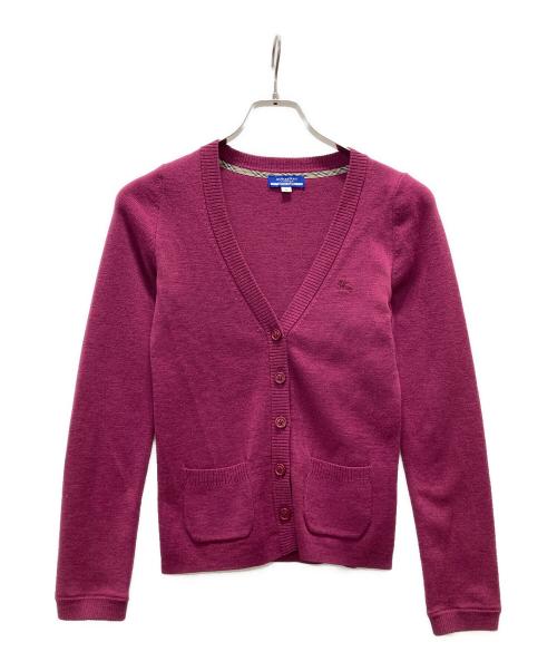 BURBERRY BLUE LABEL（バーバリー ブルー レーベル）BURBERRY BLUE LABEL (バーバリー ブルー レーベル) カーディガン パープル サイズ:38の古着・服飾アイテム
