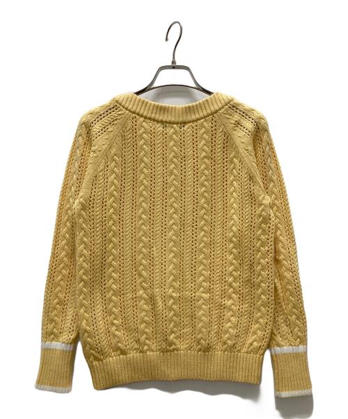BLUE LABEL CRESTBRIDGE（ブルーレーベルクレストブリッジ）BLUE LABEL CRESTBRIDGE (ブルーレーベルクレストブリッジ) ニット イエロー サイズ:38の古着・服飾アイテム