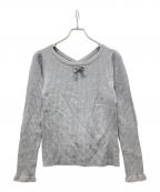 BLUE LABEL CRESTBRIDGEブルーレーベルクレストブリッジ）の古着「カシミヤ混ニット」｜グレー