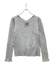 BLUE LABEL CRESTBRIDGE（ブルーレーベルクレストブリッジ）の古着「カシミヤ混ニット」｜グレー