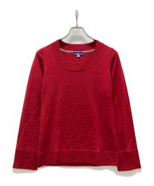 BURBERRY BLUE LABEL（バーバリー ブルー レーベル）の古着「ニット」｜レッド