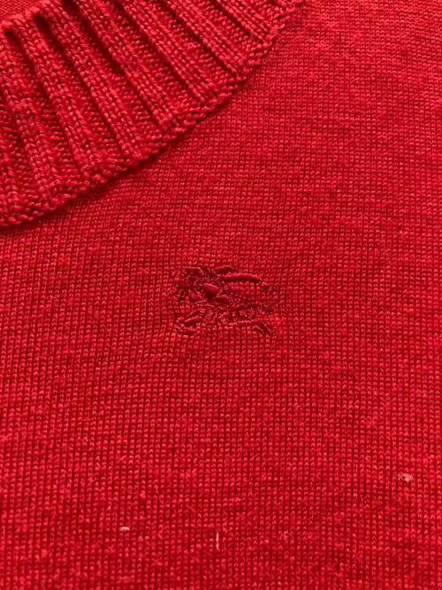 BURBERRY BLUE LABEL（バーバリー ブルー レーベル）BURBERRY BLUE LABEL (バーバリー ブルー レーベル) ニット レッド サイズ:38の古着・服飾アイテム