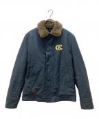 ROTARローター）の古着「Back satin Deck JKT」｜ネイビー