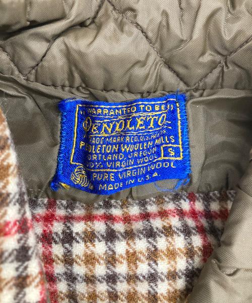 PENDLETON（ペンドルトン）PENDLETON (ペンドルトン) 70～80s チェックネルシャツ レッド×ブラウン サイズ:Sの古着・服飾アイテム