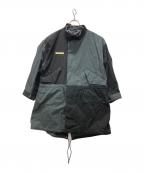 SUBCIETYサブサエティ）の古着「バイカラーモッズコート/M-65 FIELD JKT」｜ブラック