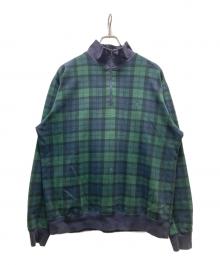 POLO RALPH LAUREN（ポロ・ラルフローレン）の古着「ハーフジップスウェット」｜グリーン