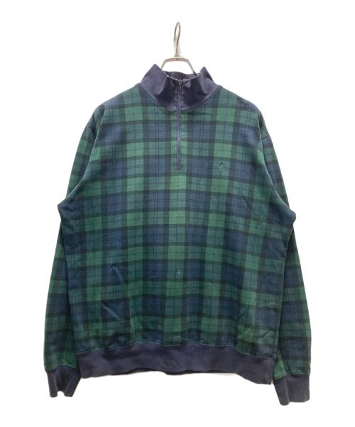 POLO RALPH LAUREN（ポロ・ラルフローレン）POLO RALPH LAUREN (ポロ・ラルフローレン) ハーフジップスウェット グリーン サイズ:LLの古着・服飾アイテム