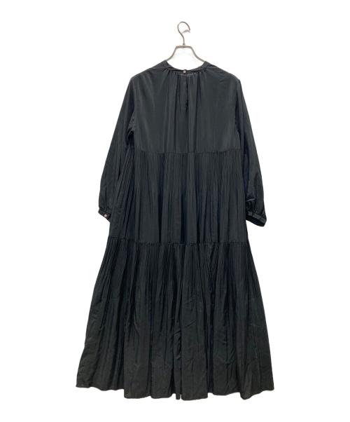 Spick and Span（スピック＆スパン）Spick and Span (スピック＆スパン) ヴィンテージサテンティアードワンピ ブラック サイズ:記載無しの古着・服飾アイテム