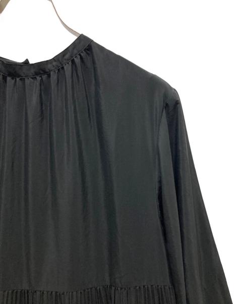 Spick and Span（スピック＆スパン）Spick and Span (スピック＆スパン) ヴィンテージサテンティアードワンピ ブラック サイズ:記載無しの古着・服飾アイテム