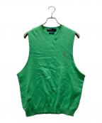 POLO RALPH LAURENポロ・ラルフローレン）の古着「ニットベスト」｜グリーン