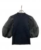 FRAY IDフレイ アイディー）の古着「シアースリーブニット」｜ブラック