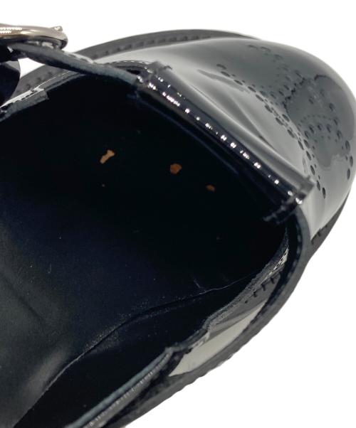 CELINE（セリーヌ）CELINE (セリーヌ) トリオンフパテントレザーシューズ ブラック サイズ:35の古着・服飾アイテム