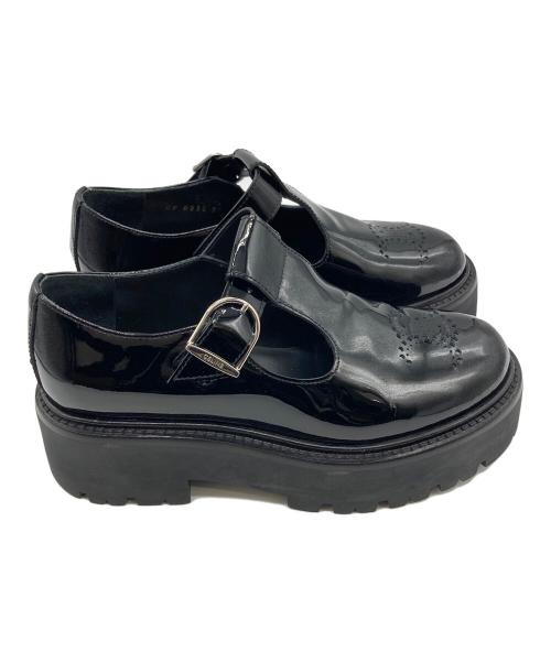 CELINE（セリーヌ）CELINE (セリーヌ) トリオンフパテントレザーシューズ ブラック サイズ:35の古着・服飾アイテム