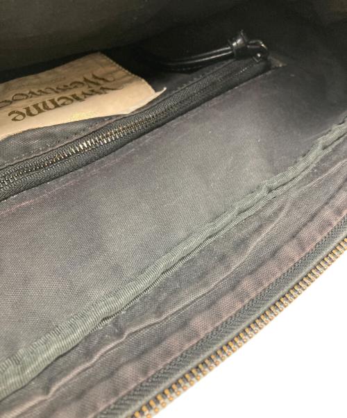 Vivienne Westwood（ヴィヴィアンウエストウッド）Vivienne Westwood (ヴィヴィアンウエストウッド) ミニオーブ金具 レザーショルダーバッグ ブラックの古着・服飾アイテム