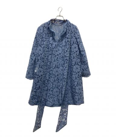 中古・古着通販】VALENTINO (ヴァレンティノ) レースボウタイブラウス