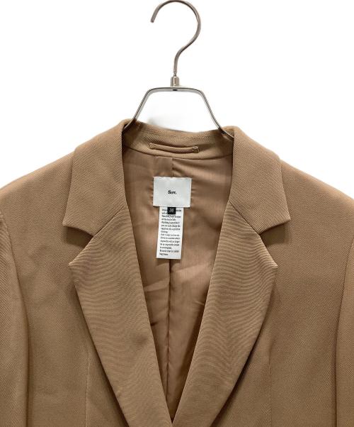 Sov.（ソブ）Sov. (ソブ) スリーブ切替テーラードジャケット ベージュ サイズ:38の古着・服飾アイテム