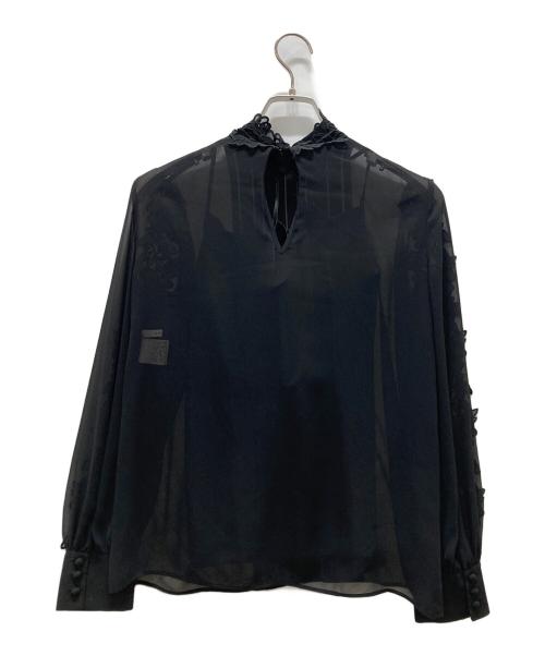 ANAYI（アナイ）ANAYI (アナイ) シアーブラウス ブラック サイズ:38の古着・服飾アイテム