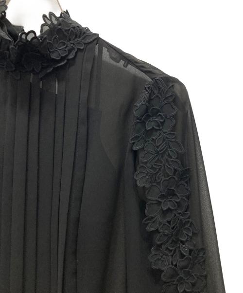 ANAYI（アナイ）ANAYI (アナイ) シアーブラウス ブラック サイズ:38の古着・服飾アイテム