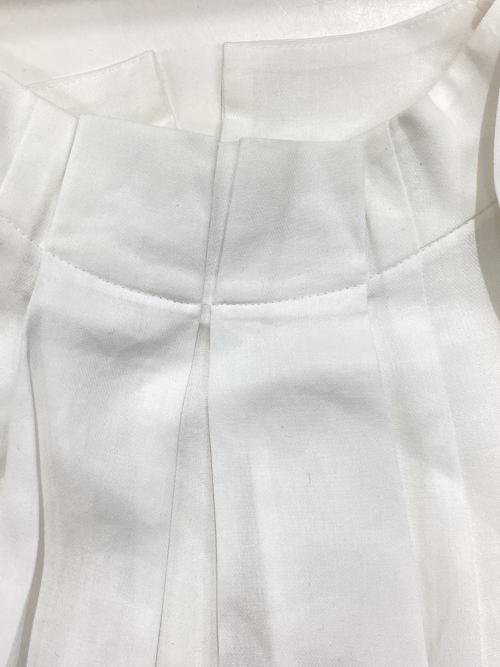 ANAYI（アナイ）ANAYI (アナイ) リネンライクビエラノースリボウブラウス ホワイト サイズ:38の古着・服飾アイテム