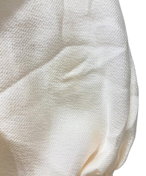 DRAWER（ドゥロワー）Drawer (ドゥロワー) シルク ボウタイギャザーシャツブラウス ベージュ サイズ:36の古着・服飾アイテム