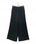 theoryセオリー）の古着「イージーワイドパンツ/POWDER CREPE WIDE PULL ON」｜ブラック
