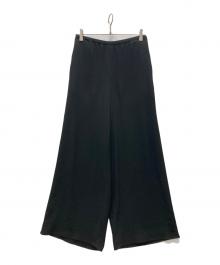 theory（セオリー）の古着「イージーワイドパンツ/POWDER CREPE WIDE PULL ON」｜ブラック
