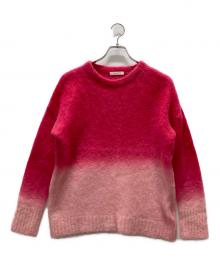 MACPHEE（マカフィー）の古着「ディップダイモヘヤ クルーネックプルオーバー」｜ピンク