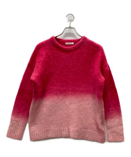 MACPHEE（マカフィー）MACPHEE (マカフィー) ディップダイモヘヤ クルーネックプルオーバー ピンク サイズ:34の古着・服飾アイテム