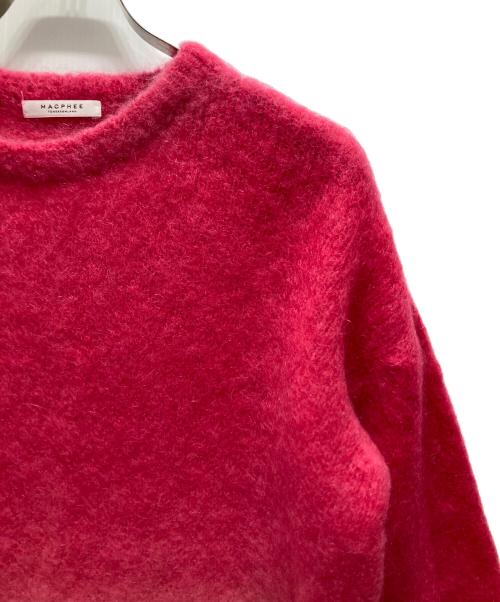 MACPHEE（マカフィー）MACPHEE (マカフィー) ディップダイモヘヤ クルーネックプルオーバー ピンク サイズ:34の古着・服飾アイテム