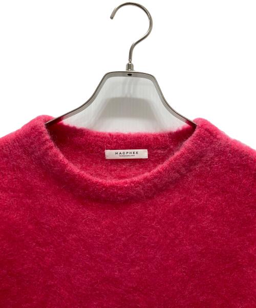 MACPHEE（マカフィー）MACPHEE (マカフィー) ディップダイモヘヤ クルーネックプルオーバー ピンク サイズ:34の古着・服飾アイテム