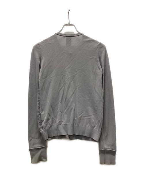 Sov.（ソブ）Sov. (ソブ) レース切替カーディガン グレー サイズ:38の古着・服飾アイテム