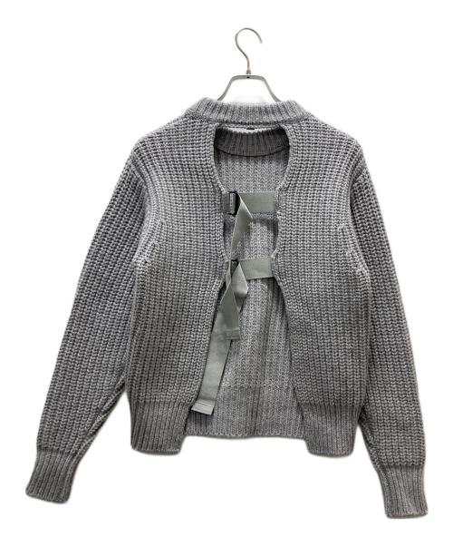 HYKE（ハイク）HYKE (ハイク) RIBBED SWEATER グレー サイズ:1 SMALLの古着・服飾アイテム