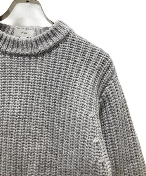 HYKE（ハイク）HYKE (ハイク) RIBBED SWEATER グレー サイズ:1 SMALLの古着・服飾アイテム