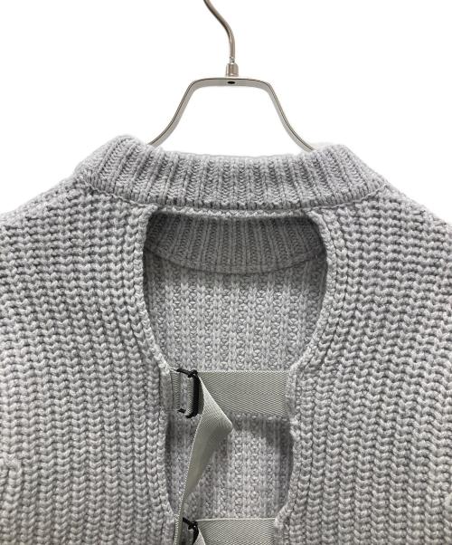 HYKE（ハイク）HYKE (ハイク) RIBBED SWEATER グレー サイズ:1 SMALLの古着・服飾アイテム