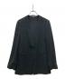 theory（セオリー）の古着「ノーカラージャケット/Powder Crepe CL Collarless JK」｜ブラック