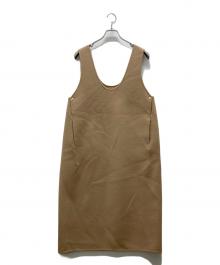 DRAWER（ドゥロワー）の古着「ウールケヌキ ノースリーブ ワンピース」｜ベージュ