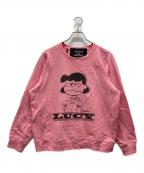 MARC JACOBS×PEANUTSマークジェイコブズ×ピーナッツ）の古着「LUCY プリントスウェット」｜ピンク