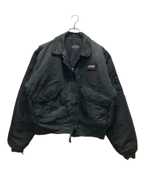 Schott（ショット）Schott (ショット) CWU-R フライトジャケット ブラック サイズ:LARGEの古着・服飾アイテム
