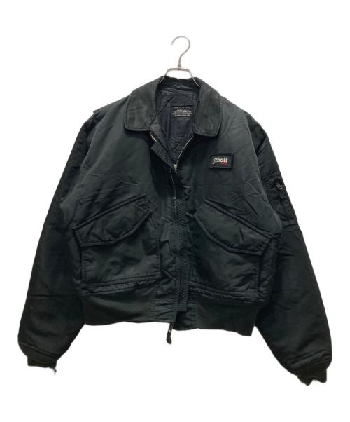 Schott（ショット）Schott (ショット) CWU-R フライトジャケット ブラック サイズ:Lの古着・服飾アイテム