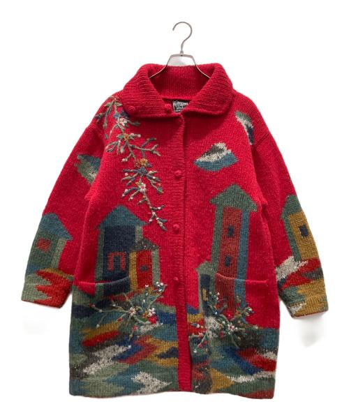 SIROGOJNO（シロゴイノ）SIROGOJNO (シロゴイノ) シロゴイノ ニットコート レッド サイズ:Sの古着・服飾アイテム