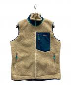 Patagoniaパタゴニア）の古着「フリースベスト」｜ブラウン×ブルー