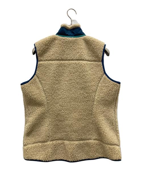 Patagonia（パタゴニア）Patagonia (パタゴニア) フリースベスト ブラウン×ブルー サイズ:Lの古着・服飾アイテム