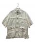 MAISON SPECIAL（メゾンスペシャル）の古着「Prime-Over Stitch Design Short Sleeve Railroader Shirt」｜ホワイト