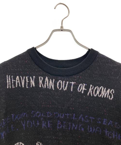 MAISON SPECIAL（メゾンスペシャル）MAISON SPECIAL (メゾンスペシャル) Prime-Over RAKUGAKI Short Sleeve Crew Neck Knit T-Shirt ブラック サイズ:1の古着・服飾アイテム